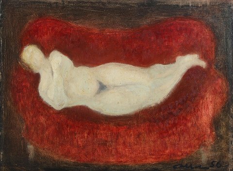Albert Bertelsen 1921-2019
1956
30 x40 cm. (34 x 44 cm)
