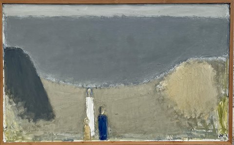 "Vennebjerg mill" large beautiful classical masterpiece, the painting should be 
seen. On plate in natural frame.